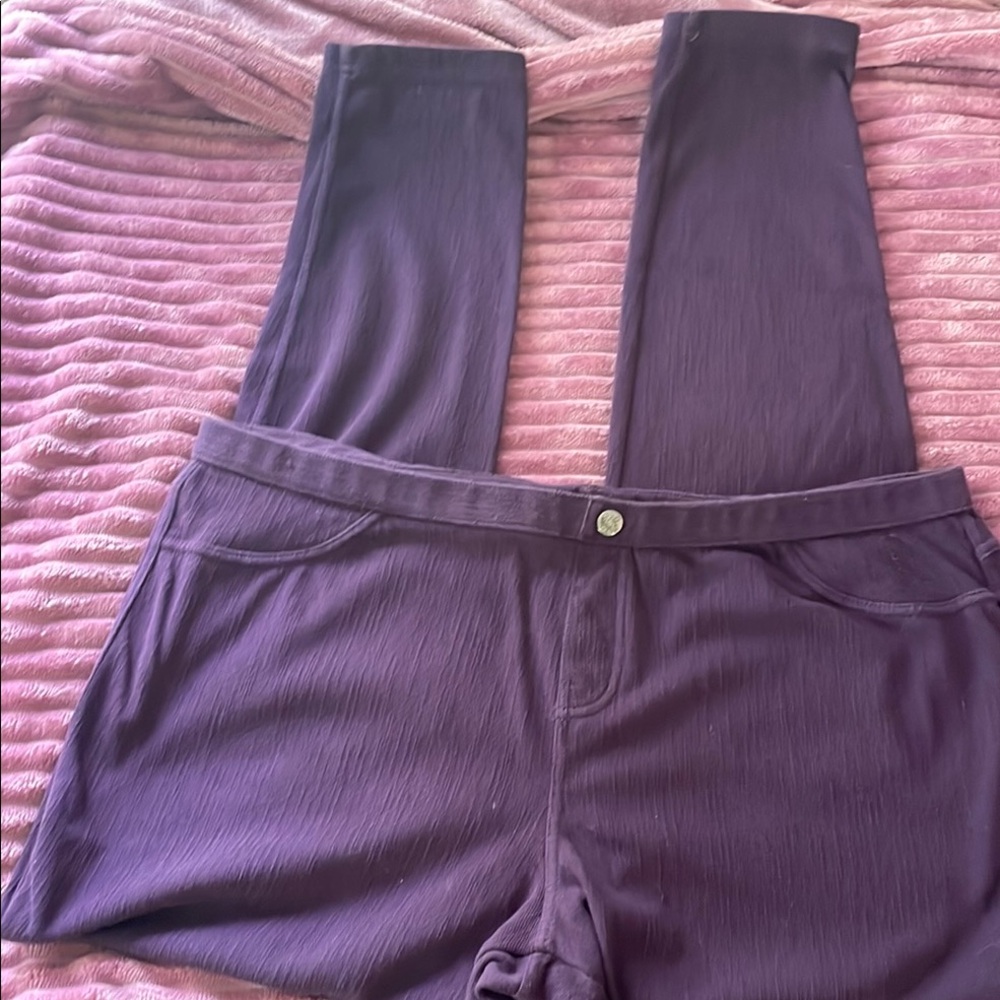 Simply Vera Vera Wang Purple Leggings Slim Fit